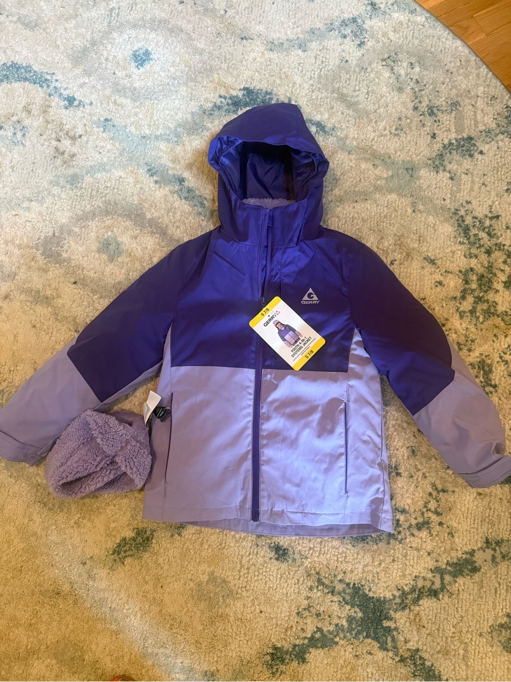 Gerry Kids' Two-Tone Purple Hooded Jacket